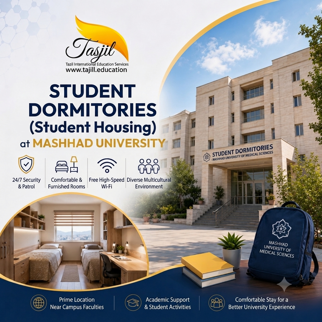 Dormitories at Mashhad University of Medical Sciences 2026 – 2027