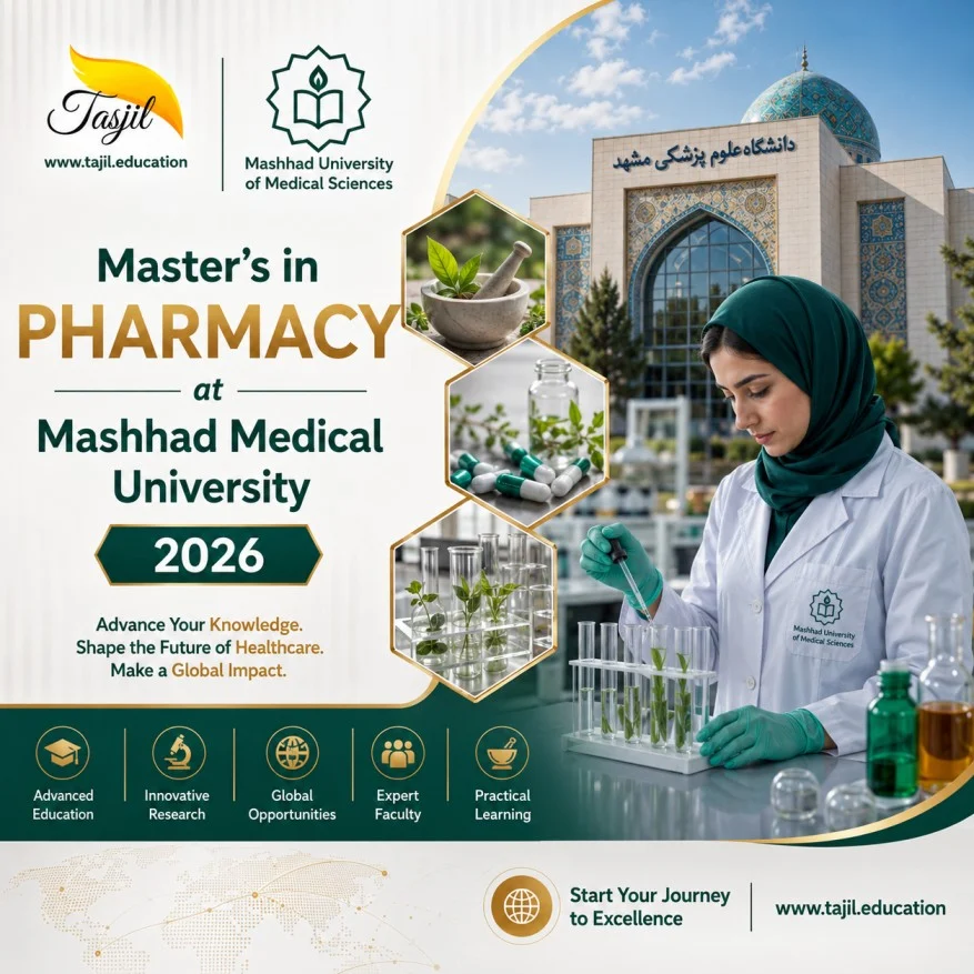 Master's in Pharmacy at Mashhad Medical University 2026