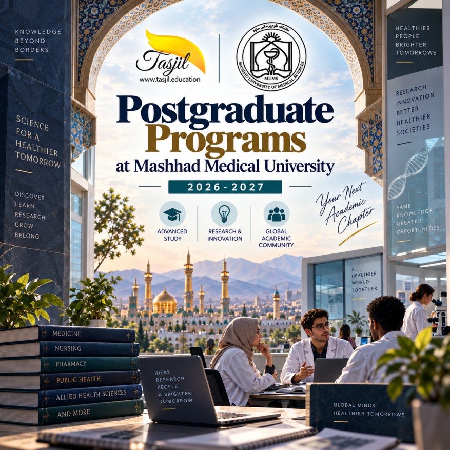 admission office for iranian universities Postgraduate Programs at Mashhad Medical University 2027