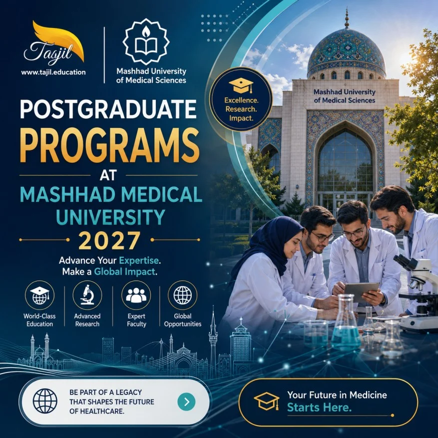 admission office for iranian universities Postgraduate Programs at Mashhad Medical University 2027