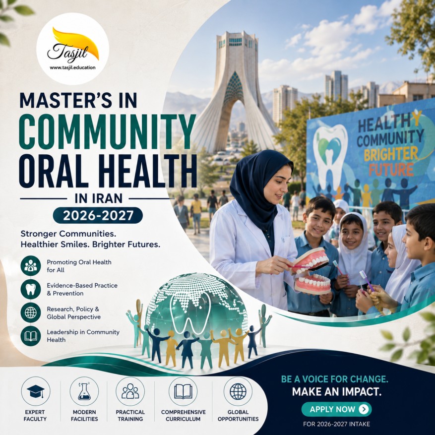 Master’s in Community Oral Health in Iran 2026–2027