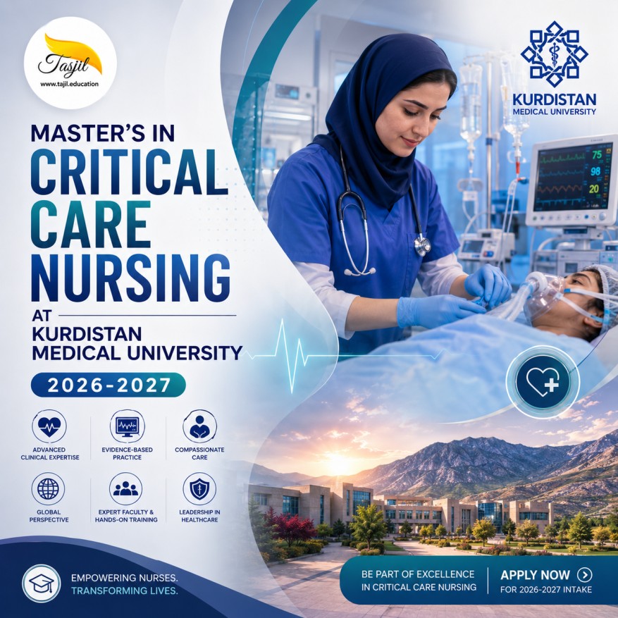 Master's in Critical Care Nursing at Kurdistan Medical University 2026-2027