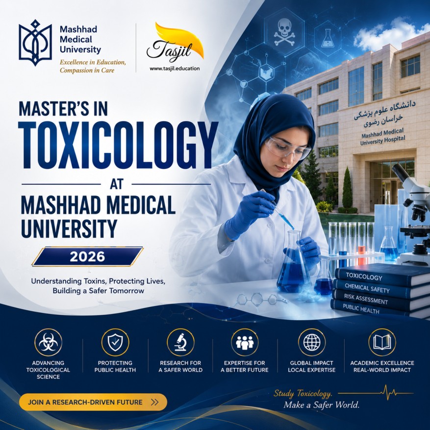 Master's in Toxicology at Mashhad Medical University 2026