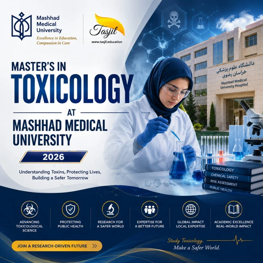 Master's in Toxicology at Mashhad Medical University 2026
