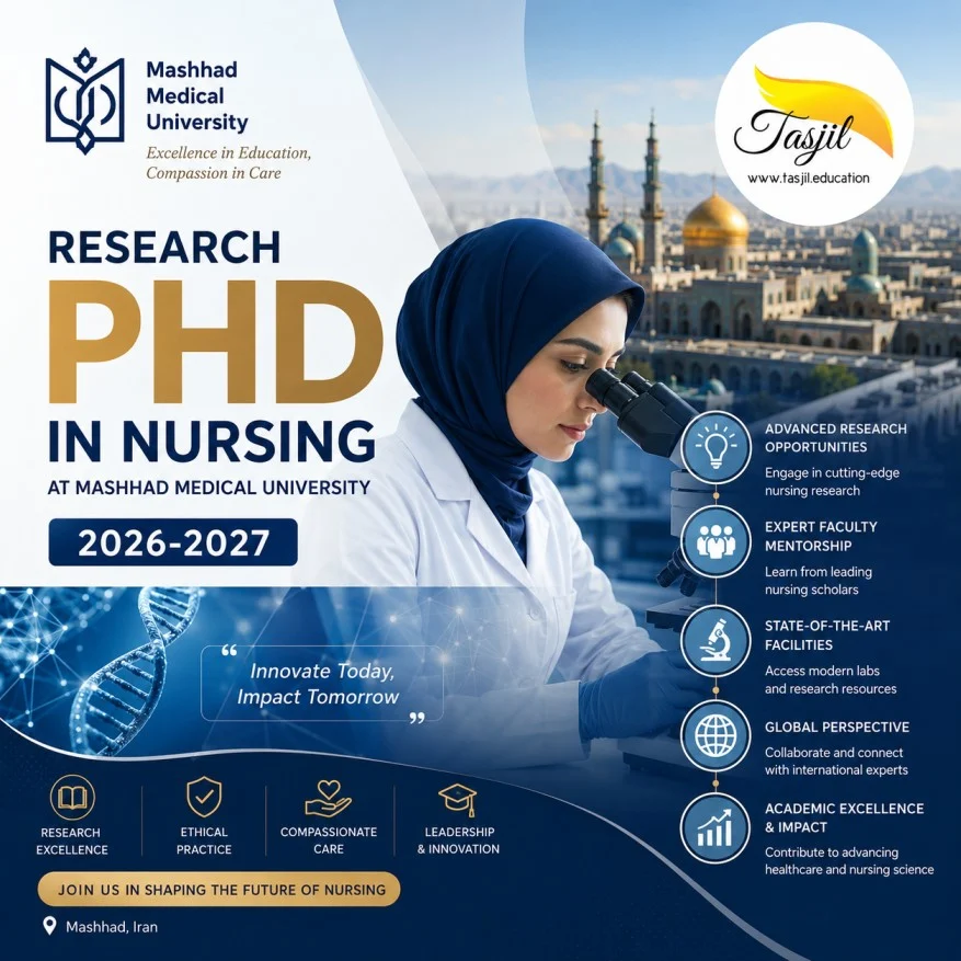 admission office for iranian universities Research PhD in Nursing at Mashhad Medical University 2026-2027