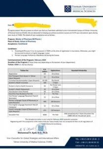 %% admission office for iranian universities