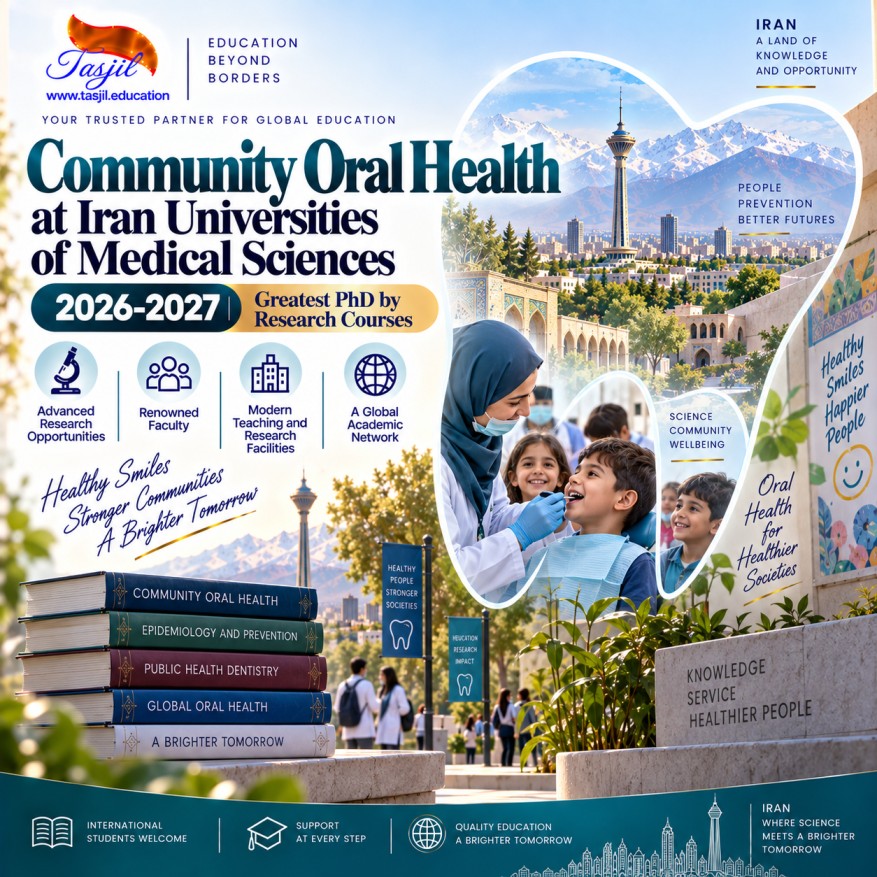 Community Oral Health at Iran Universities of Medical Sciences 2026-2027 | Greatest PhD by Research Courses
