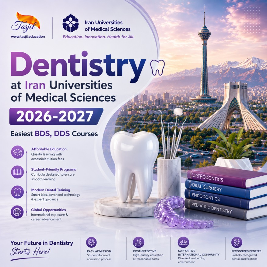 admission office for iranian universities Dentistry at Iran Universities of Medical Sciences 2026-2027 Easiest BDS, DDS Courses