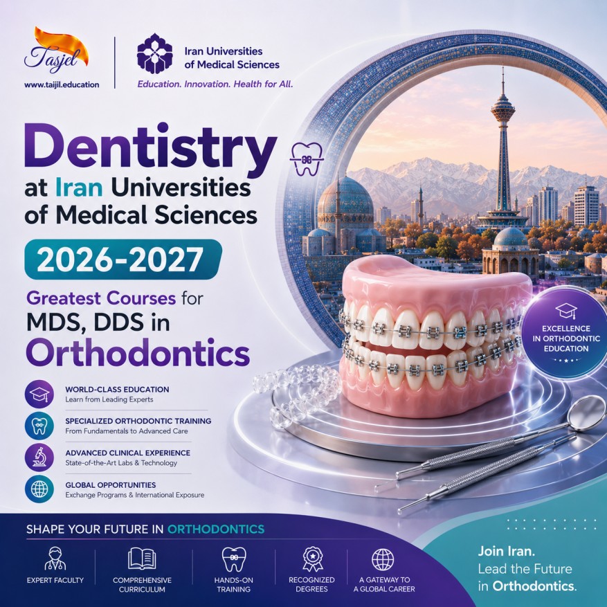 admission office for iranian universities Dentistry at Iran Universities of Medical Sciences 2026-2027 Greatest Courses for MDS, DDS in Orthodontics