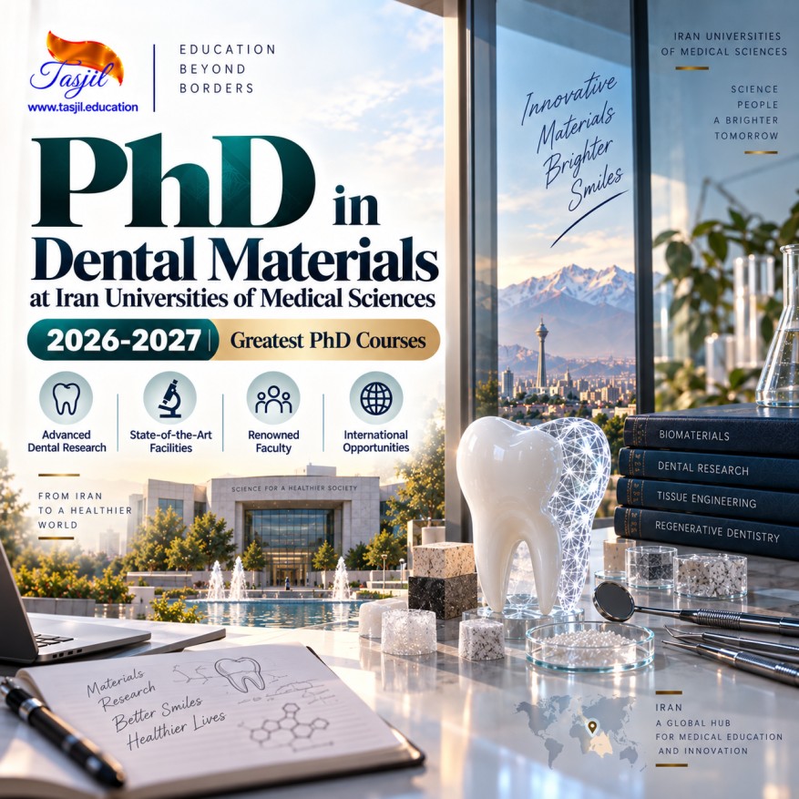 admission office for iranian universities PhD in Dental Materials at Iran Universities of Medical Sciences 2026-2027 Greatest PhD Courses