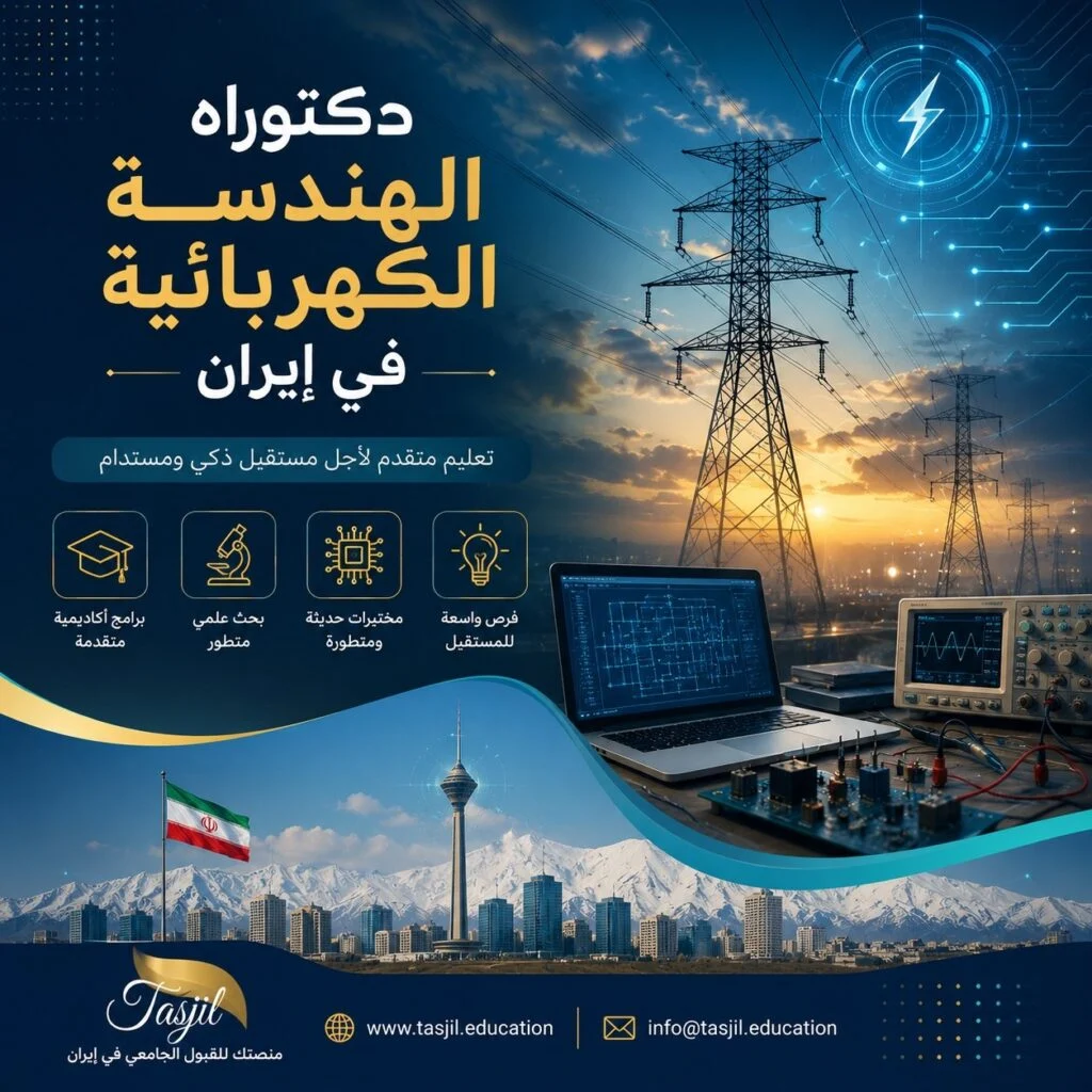 دكتوراه الهندسة الكهربائية بحثية في ايران 2026-2027 1 دكتوراه الهندسة الكهربائية بحثية في ايران