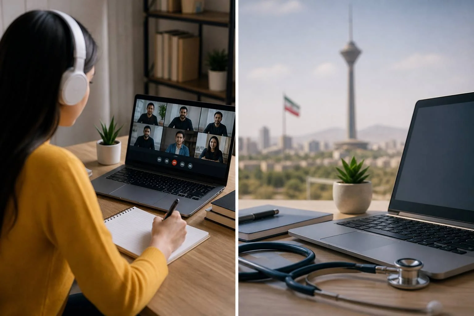 دراسة اونلاين في ايران