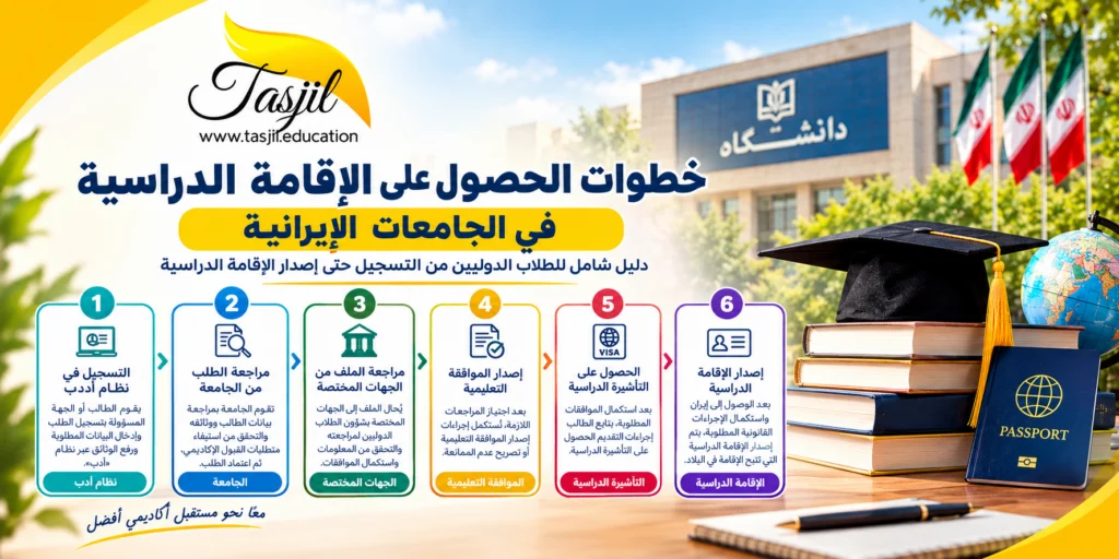 خطوات الحصول على الإقامة الدراسية في الجامعات الإيرانية