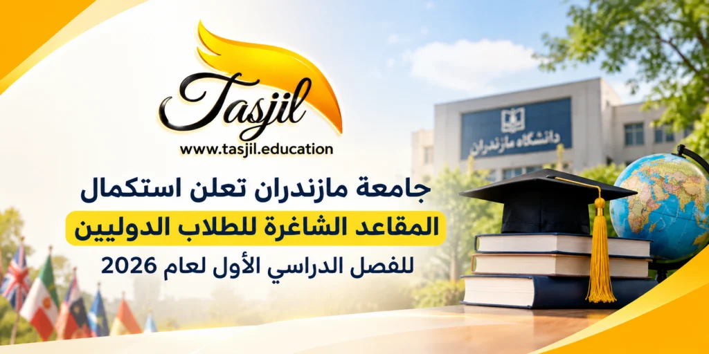 جامعة مازندران تعلن استكمال المقاعد الشاغرة للطلاب الدوليين للفصل الدراسي لشهر التاسع سنه 2026
